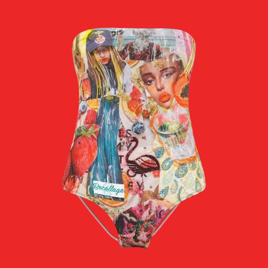 Becollage swim suit strawberry