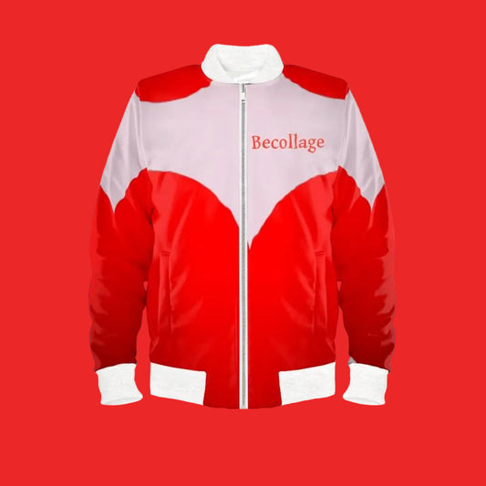 Bomberjacket unisex red white