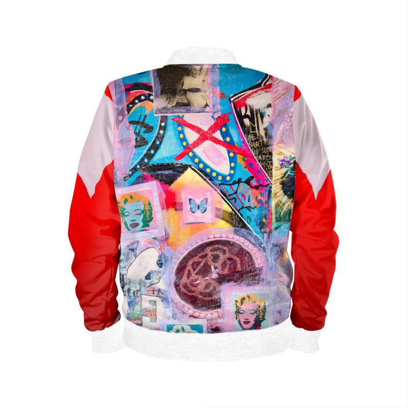 Bomberjacket unisex red white