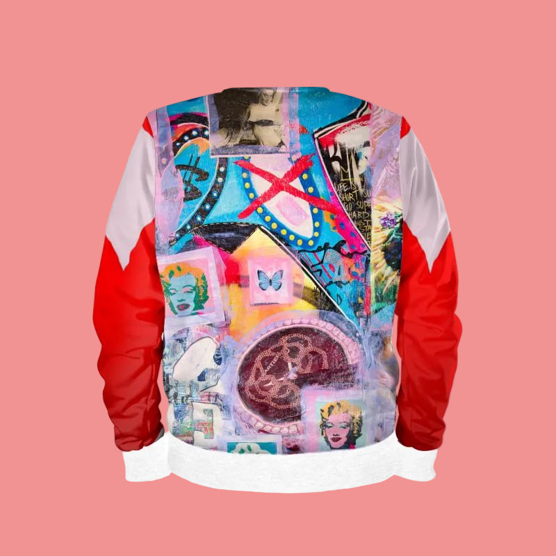 Bomberjacket unisex red white