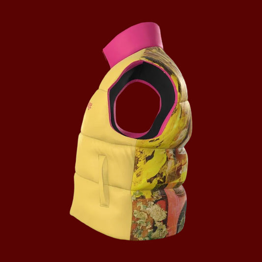 Unisex Gilet yellow winter Puffer vest