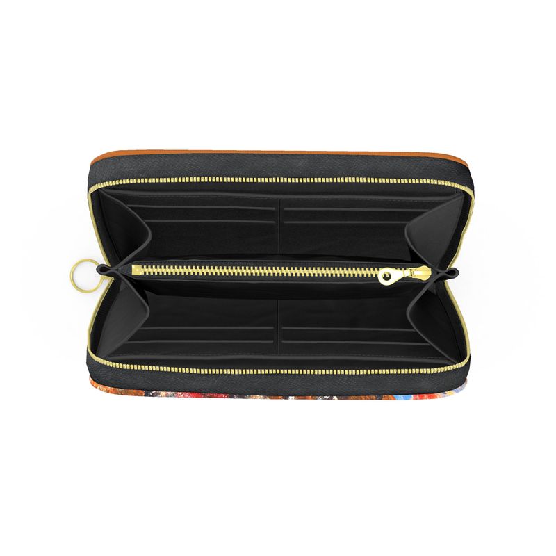 Becollage Leather Zip Wallet