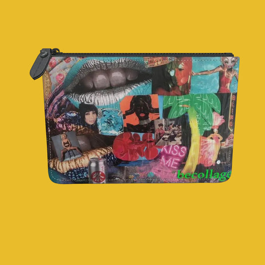 Becollage Make up leather pouch