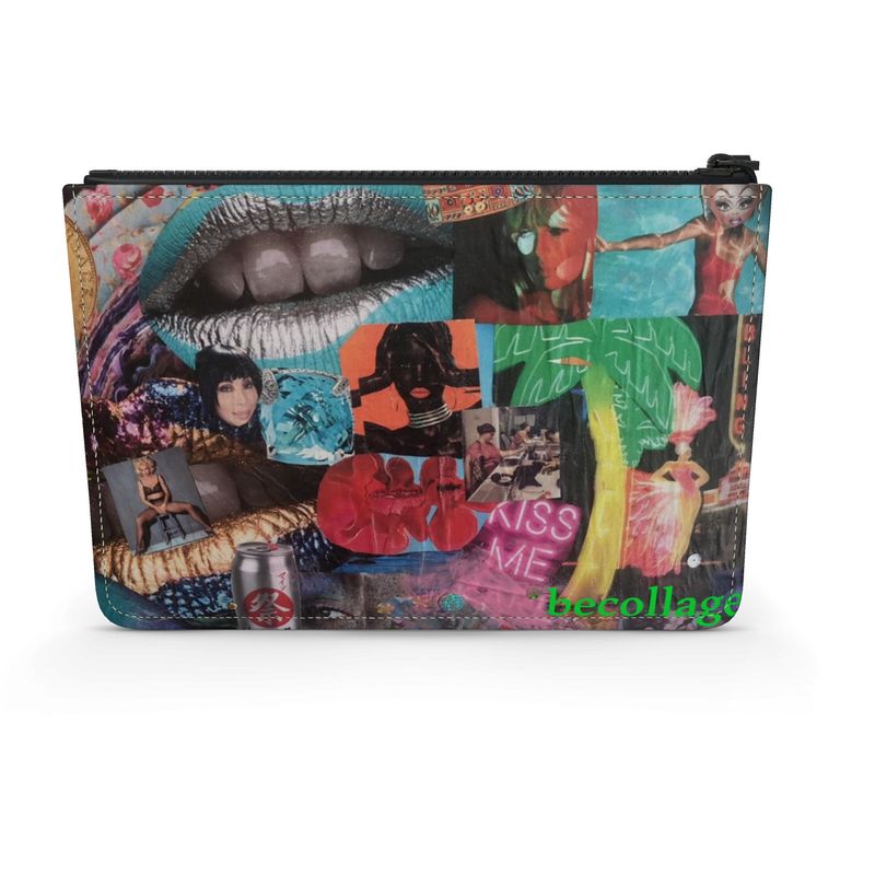 Becollage Make up leather pouch