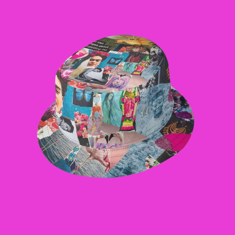Becollage designer bucket hat