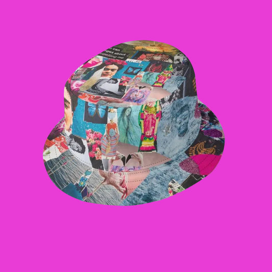Becollage designer bucket hat