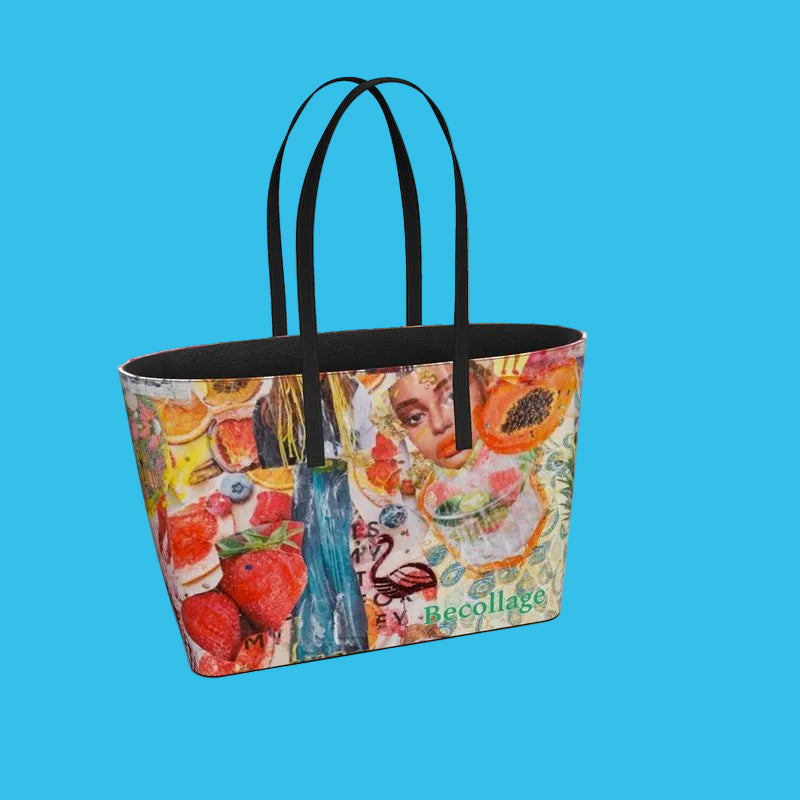 Becollage nappa leather Berry Tote
