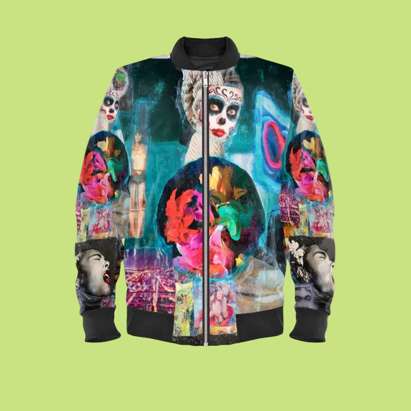 Becollage Bomber jacket Dial del muerte unisex
