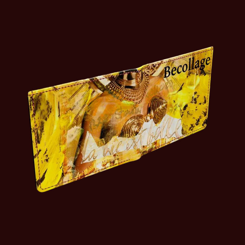 Becollage nappa leather wallet men