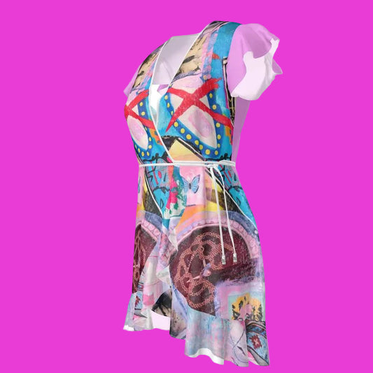 Becollage volant dress