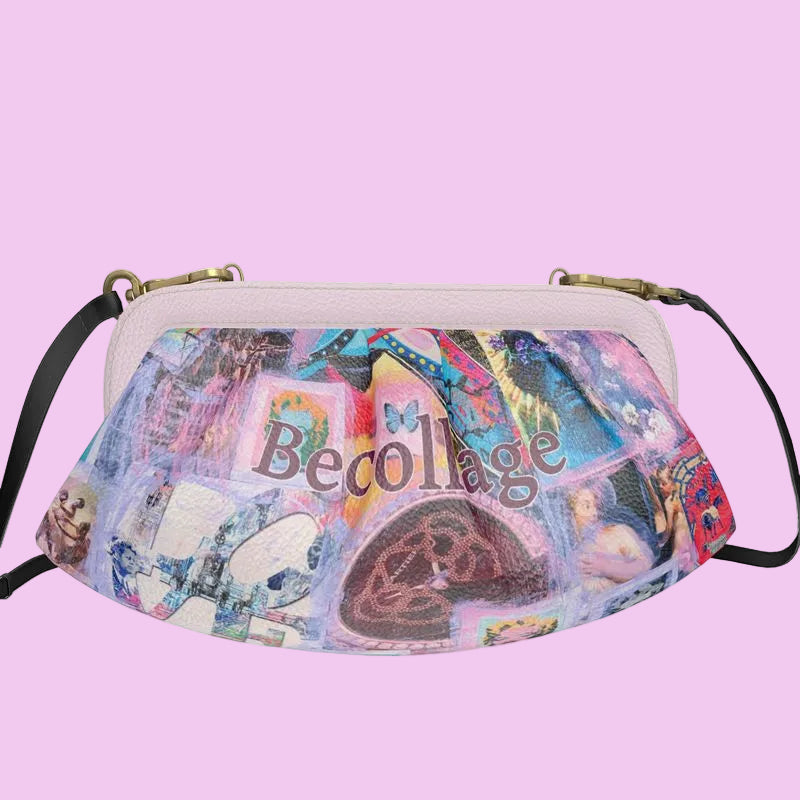 Becollage Girlie soft leather bag pleated