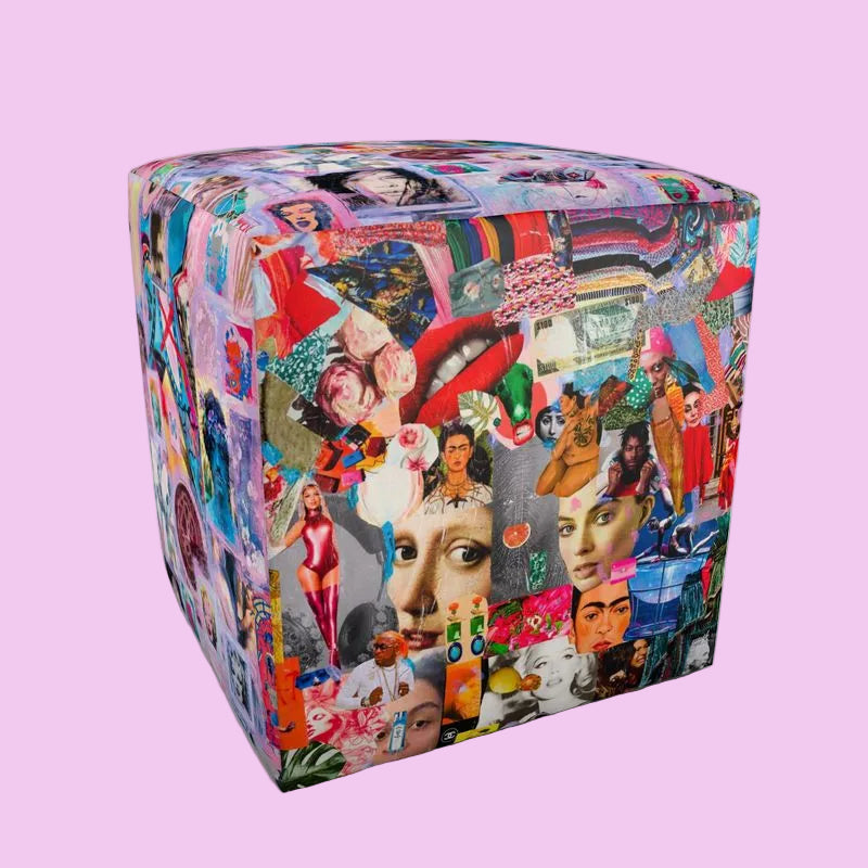 Becollage pouf