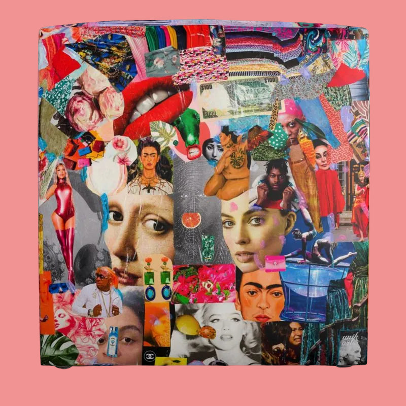 Becollage pouf