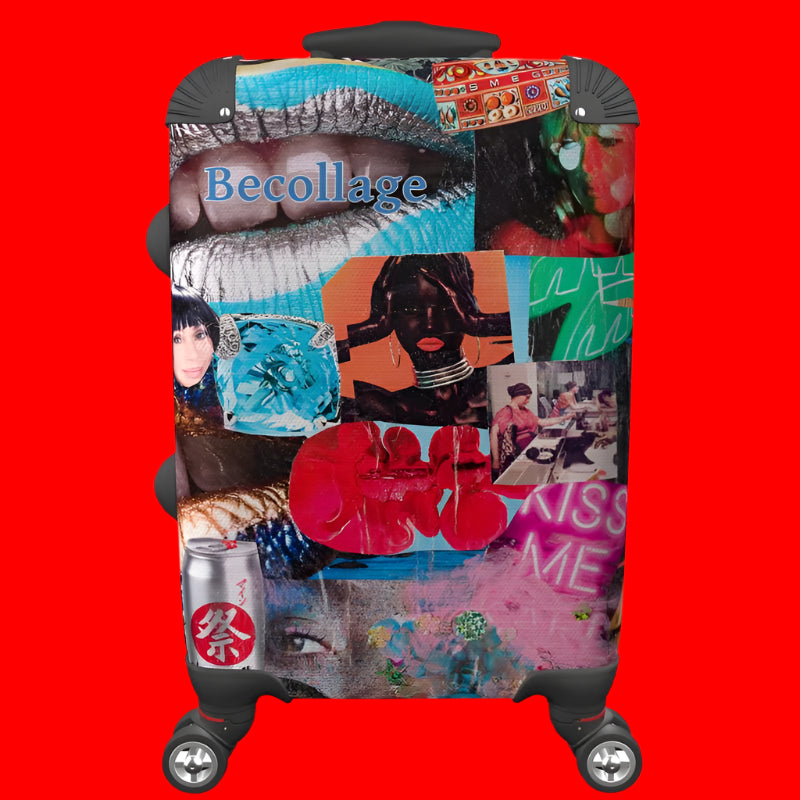 Becollage where am I suitcase