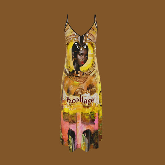 Becollage Slip Dress
