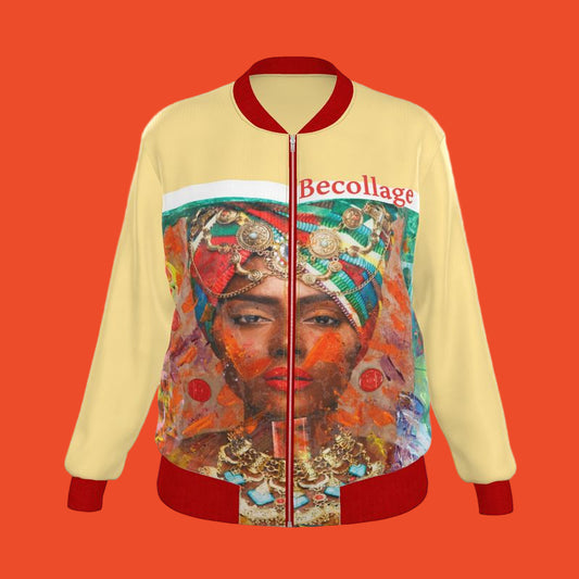 Becollage Silk lady bomber jacket