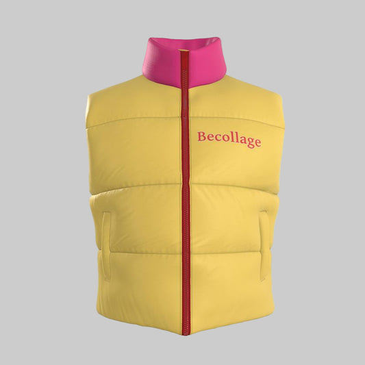 Unisex Gilet Winter yellow Puffer vest