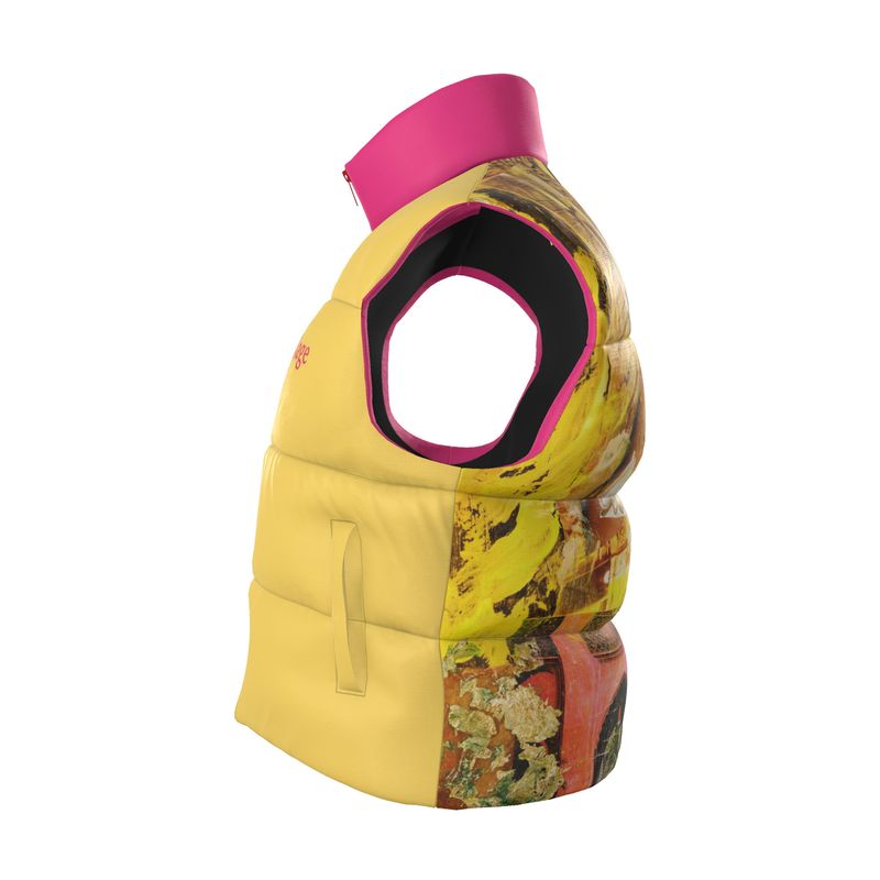 Unisex Gilet Winter yellow Puffer vest