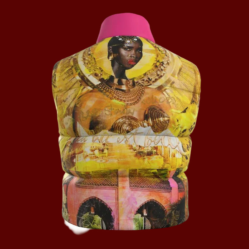 Unisex Gilet yellow winter Puffer vest