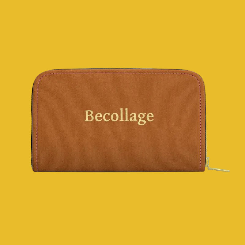 Becollage Leather Zip Wallet