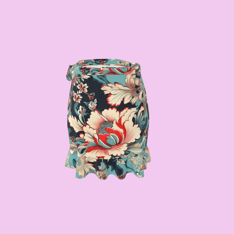 Becollage Flowery Flounce Skirt