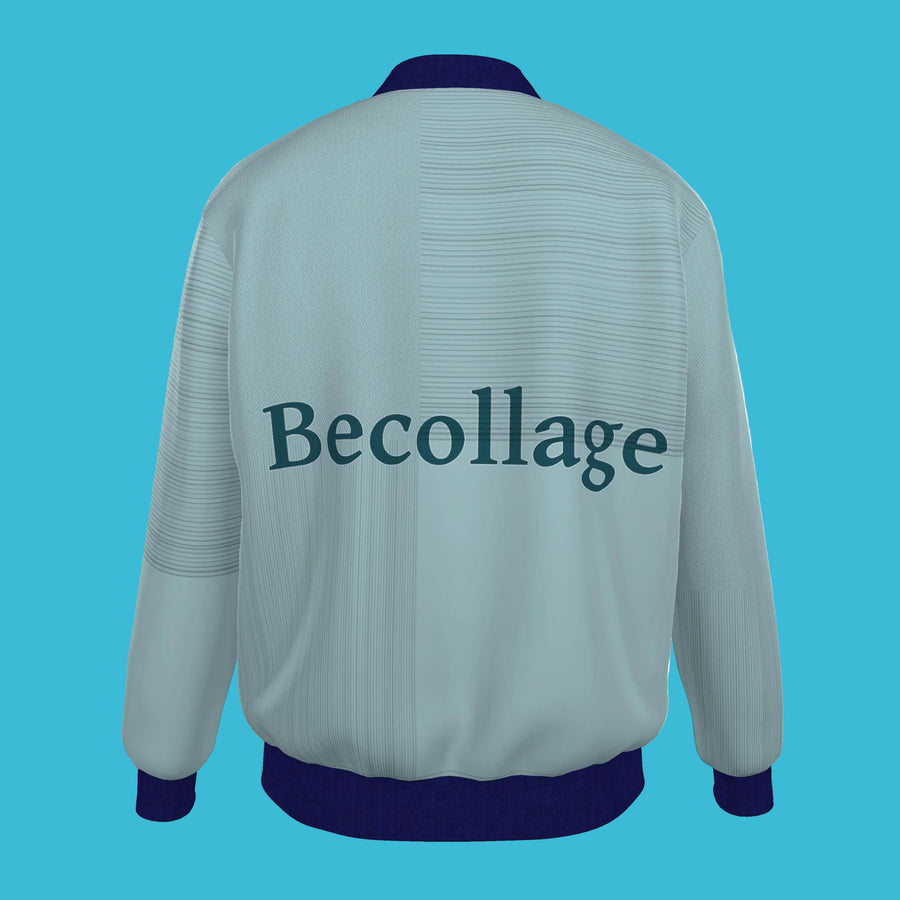 Denim Bomberjacket Floral Garden
