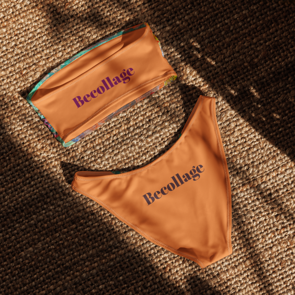 Recycled bandeau bikini