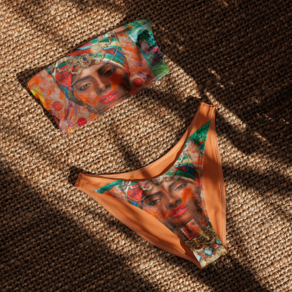 Recycled bandeau bikini