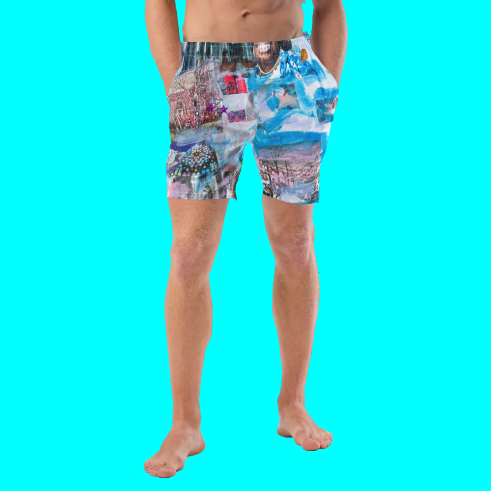 Becollage men Recycled Swim Trunks Dover Beach