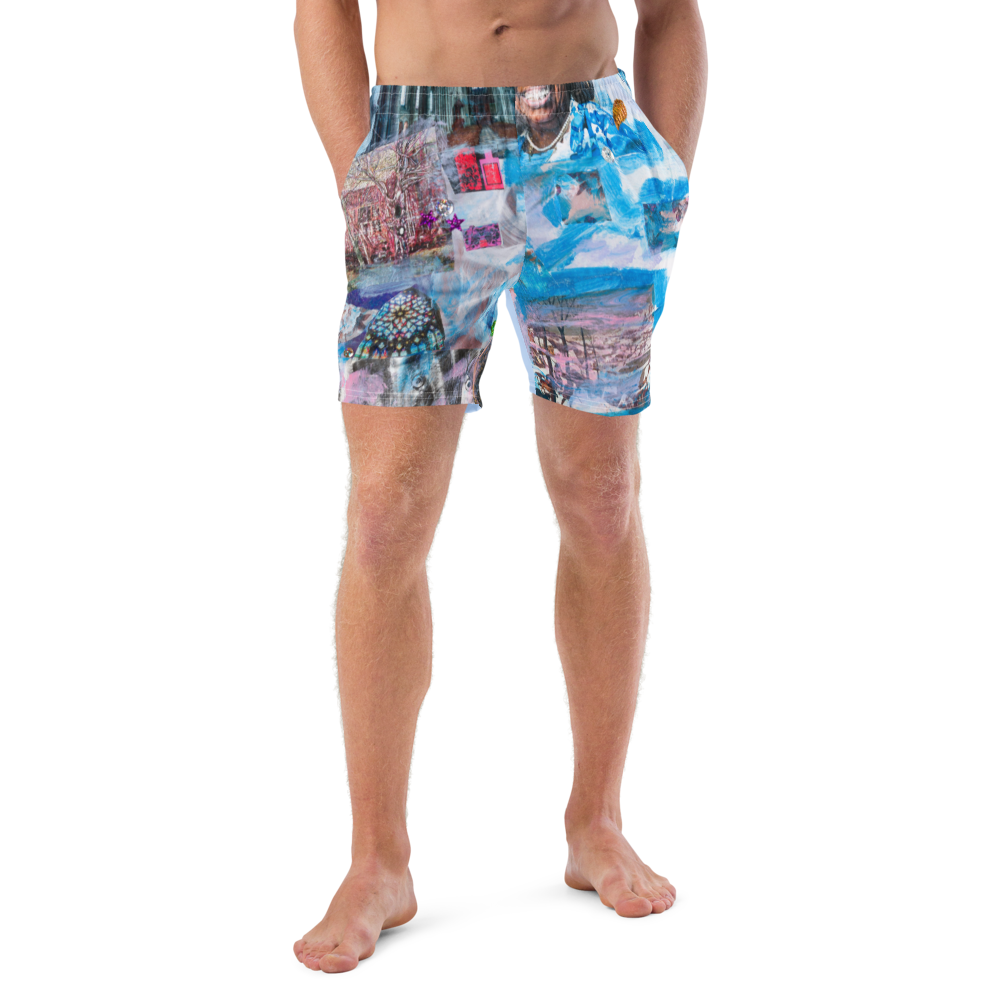 Becollage men Recycled Swim Trunks Dover Beach