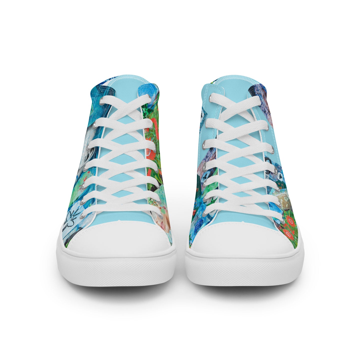 Women’s high top canvas shoes