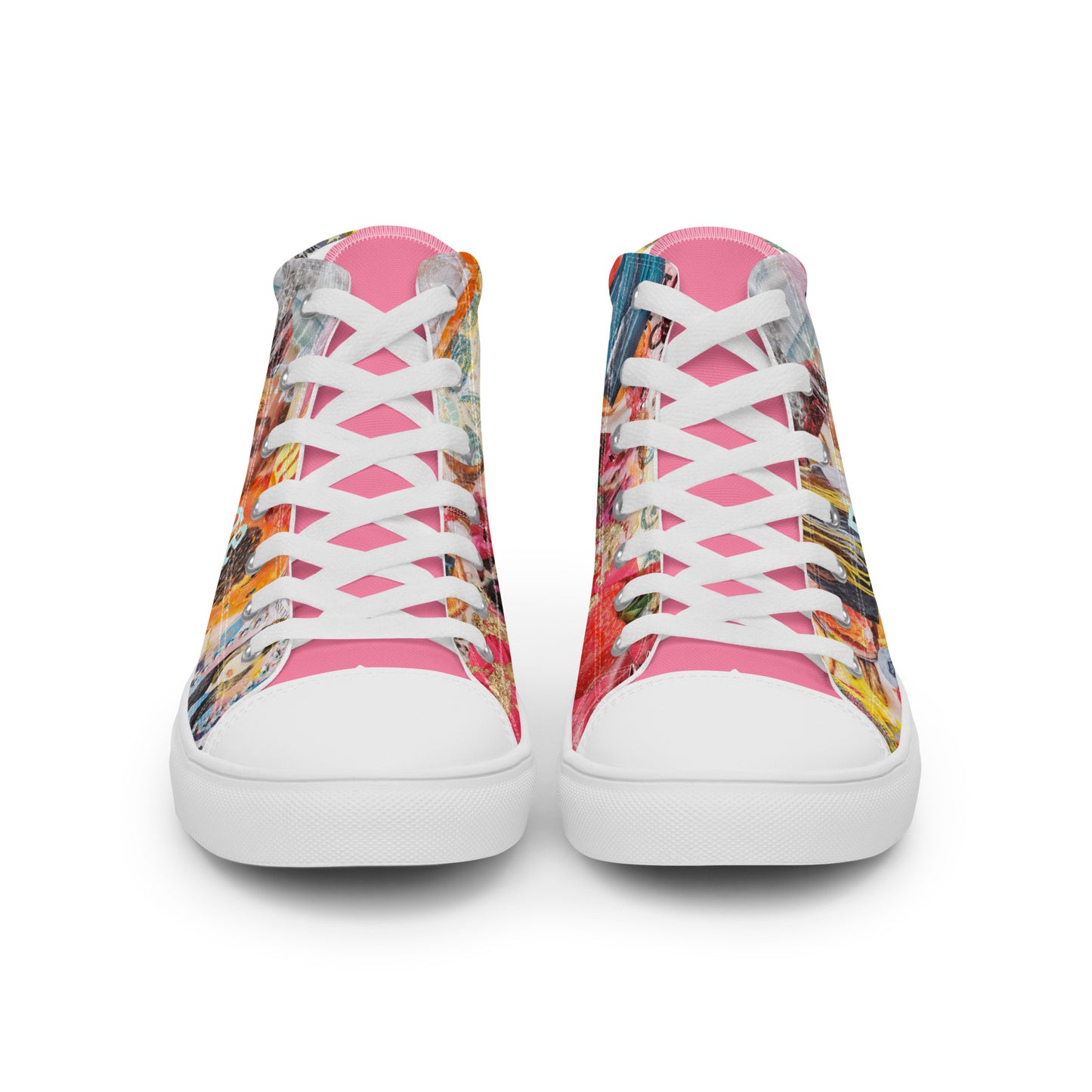 High-Top Leinenschuhe für Damen