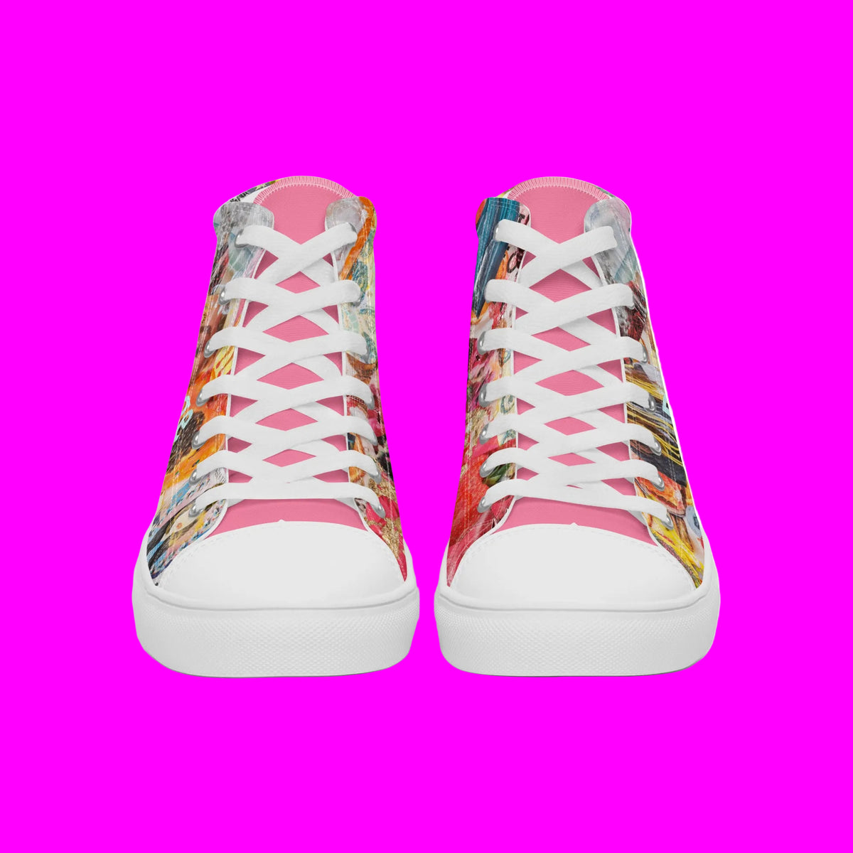 Women’s high top canvas shoes