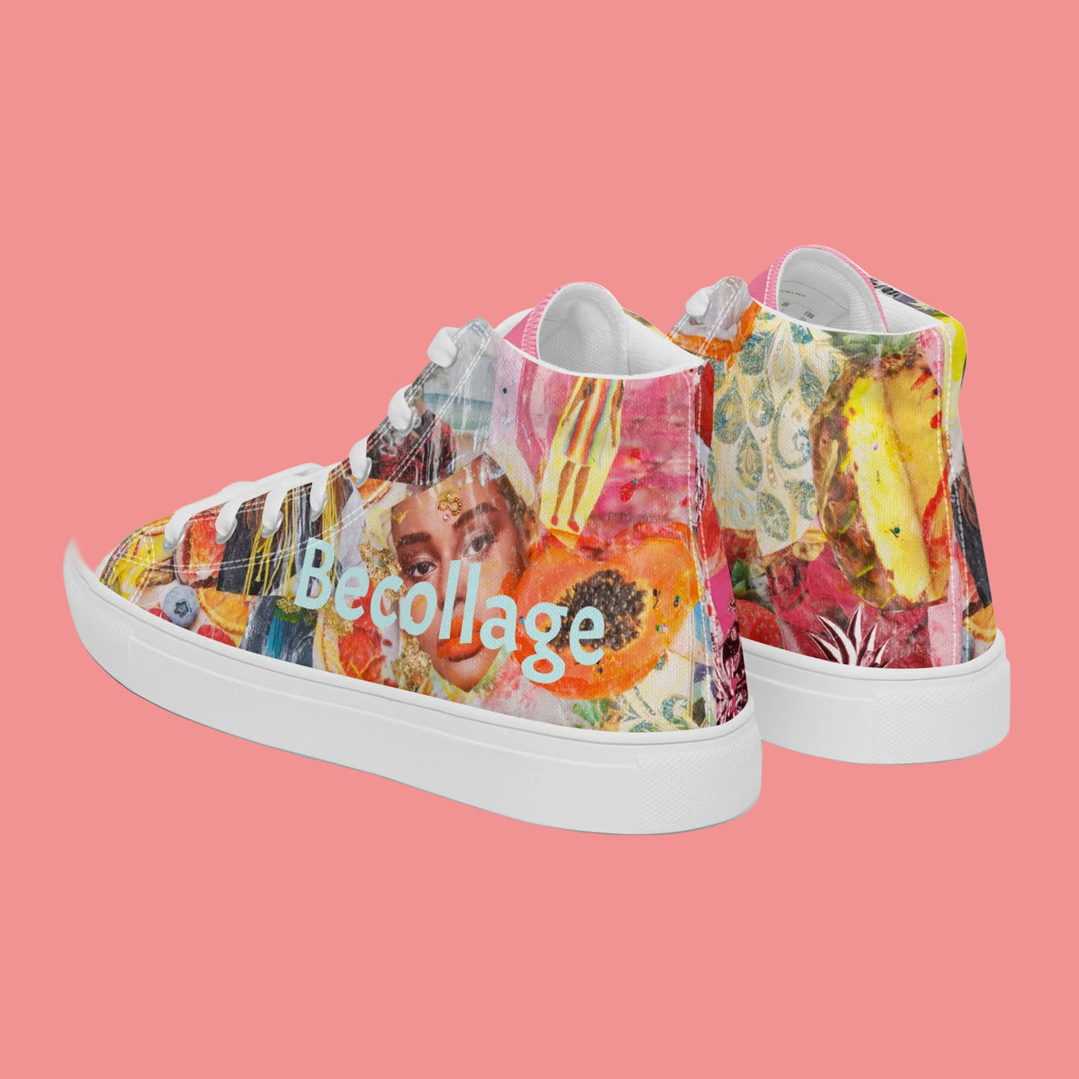 Women’s high top canvas shoes