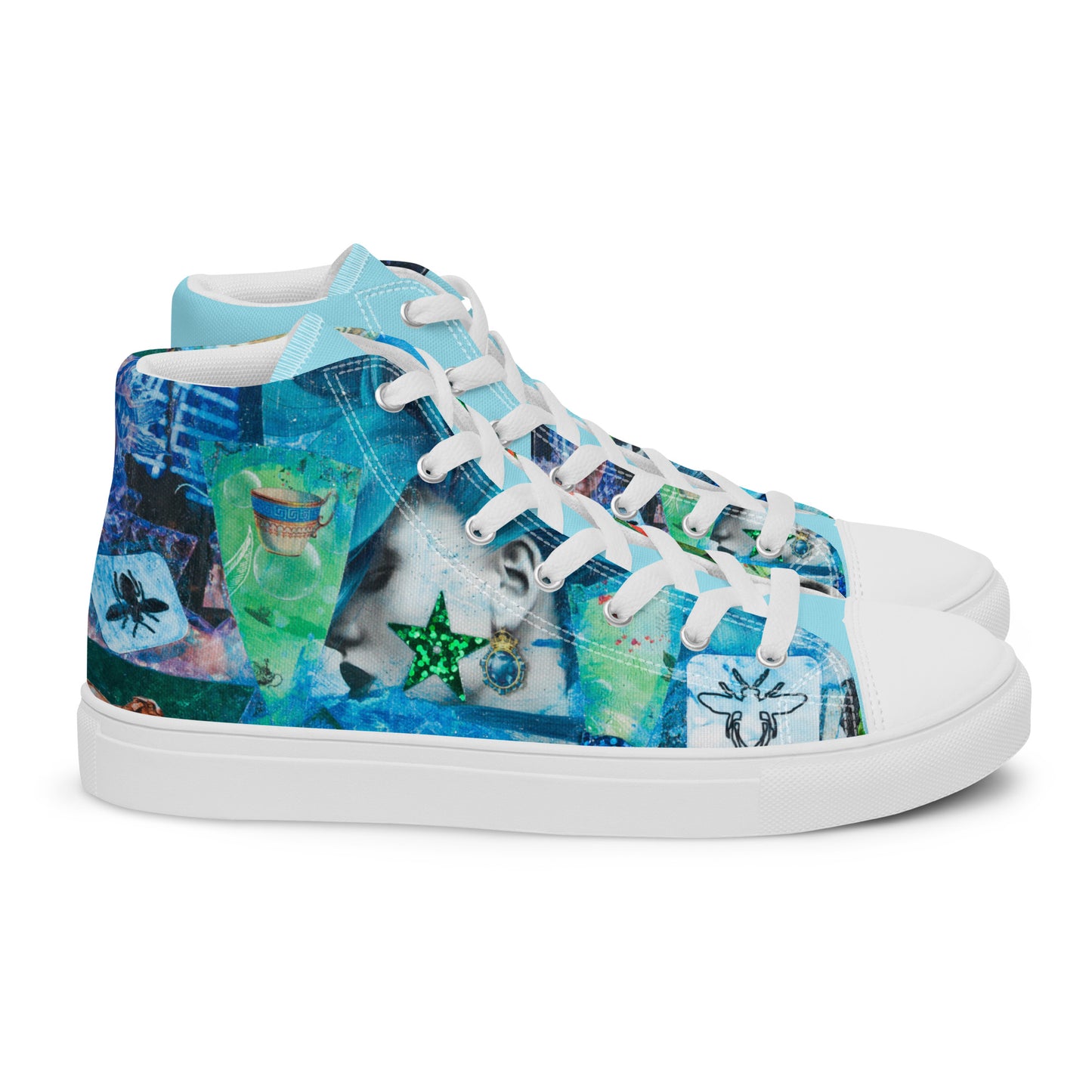 Women’s high top canvas shoes