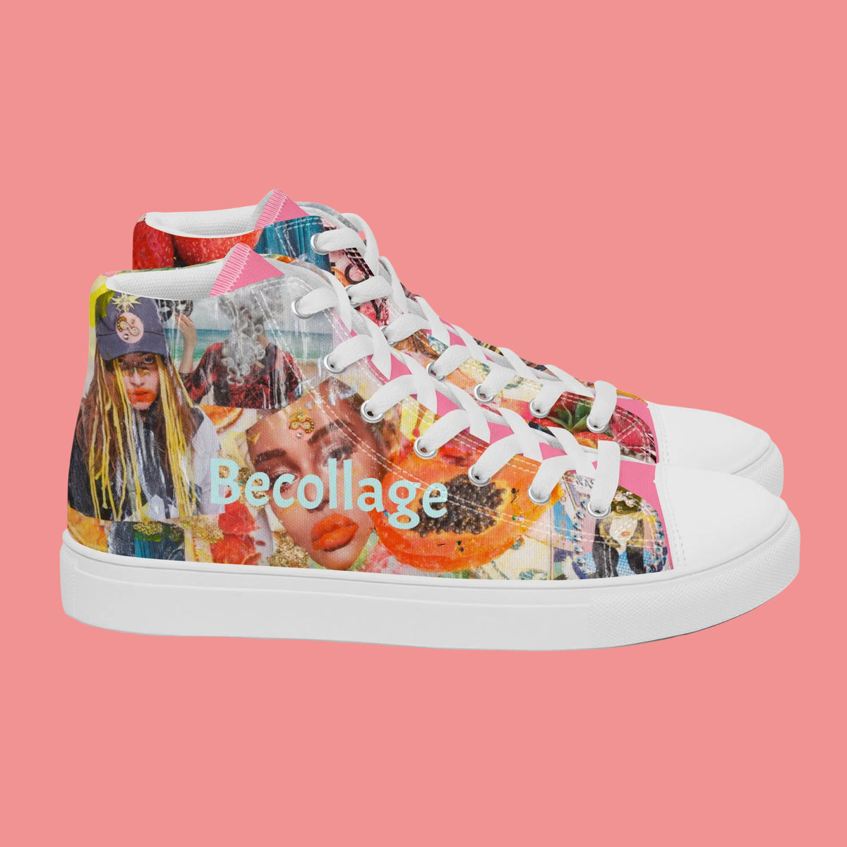 Women’s high top canvas shoes