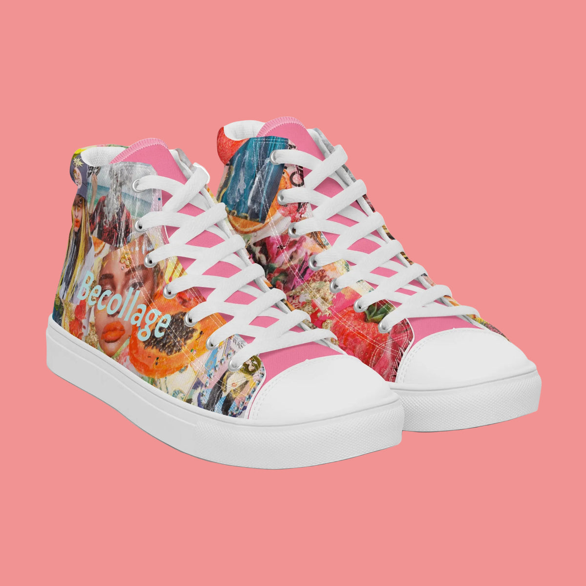 Women’s high top canvas shoes